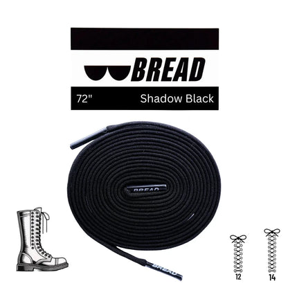 Dark Shadow Black Elastic Shoelaces - Puppy's Aesthetics