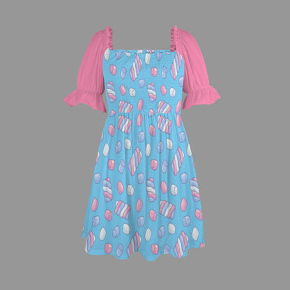 Candy Marshmallow Sweetheart Dress