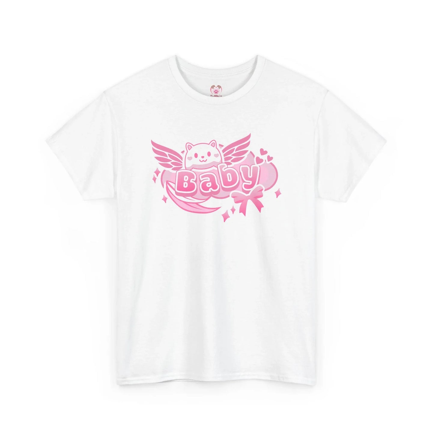 Soft Baby Pink Wings Play Tee - Puppy's Aesthetics