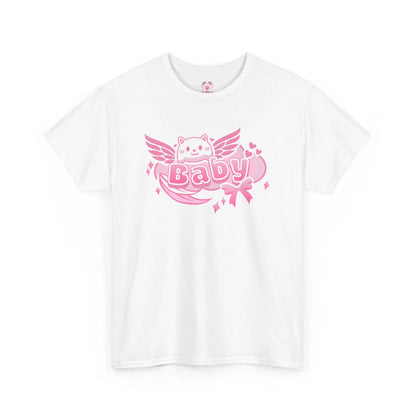 Soft Baby Pink Wings Play Tee - Puppy's Aesthetics