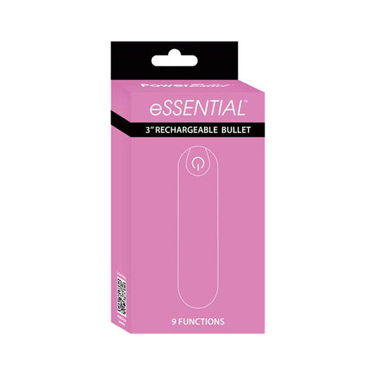 Powerbullet eSSENTIAL Rechargeable 3 " Bullet Vibrator Pink