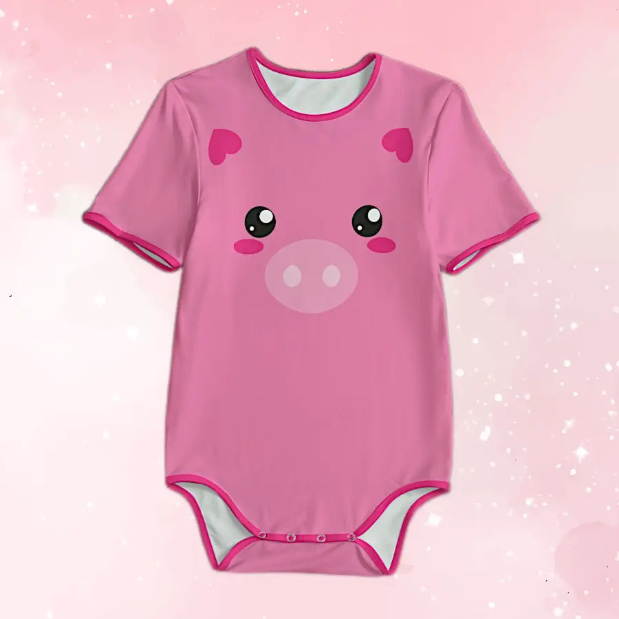 Kawaii Piggy Adult Unisex Onesie - Image #1