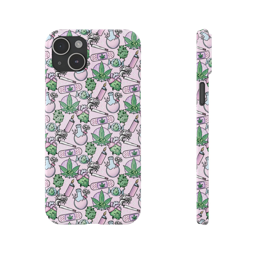 Cute Cannabis iPhone Slim Case