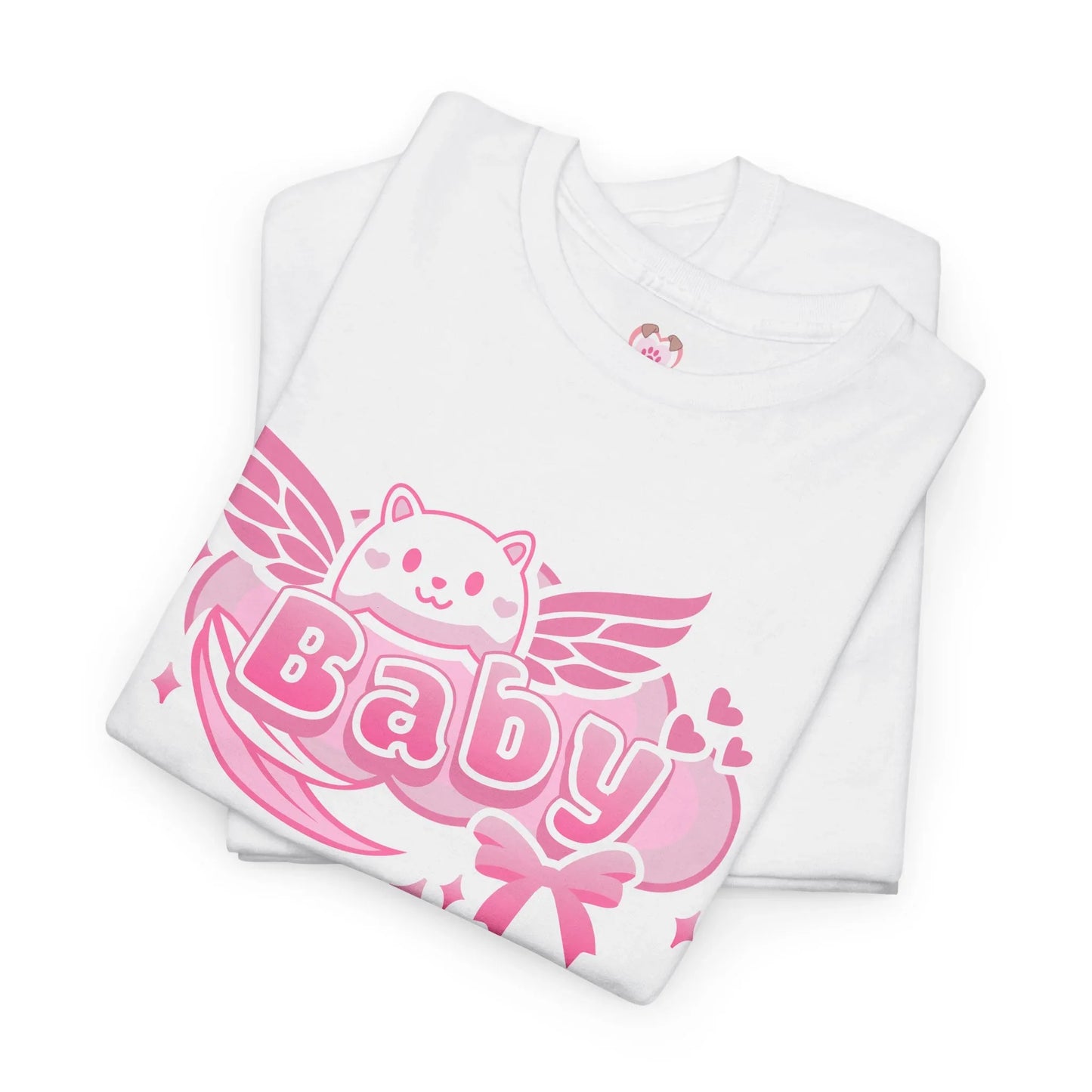 Soft Baby Pink Wings Play Tee - Puppy's Aesthetics