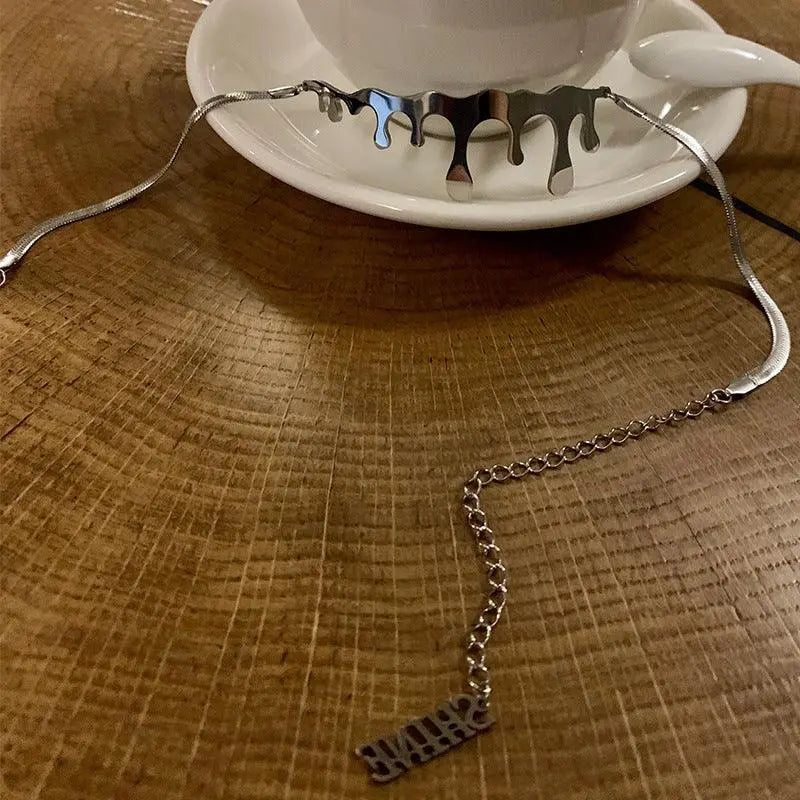 Titanium Drip Necklace