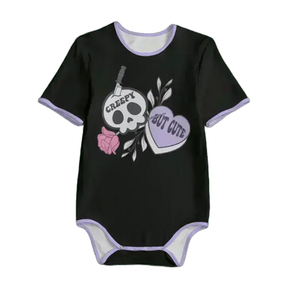 'Creepy But Cute' Goth Unisex Adult Onesie Bodysuit Puppy's Aesthetics