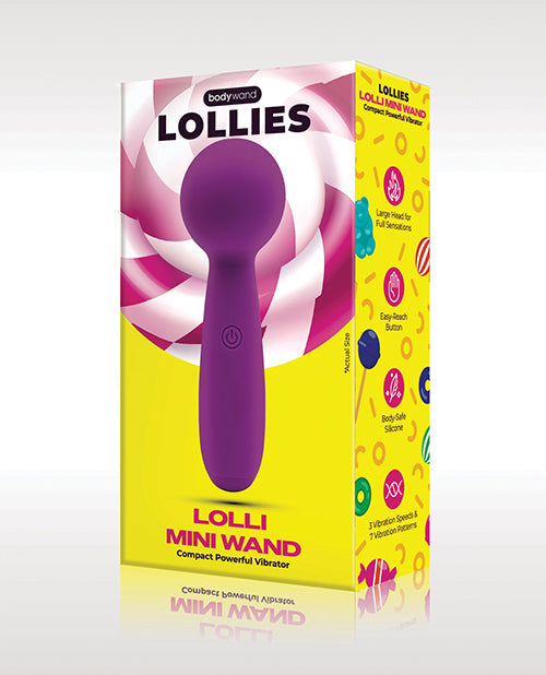 Lolli Mini Wand Vibrator - Purple