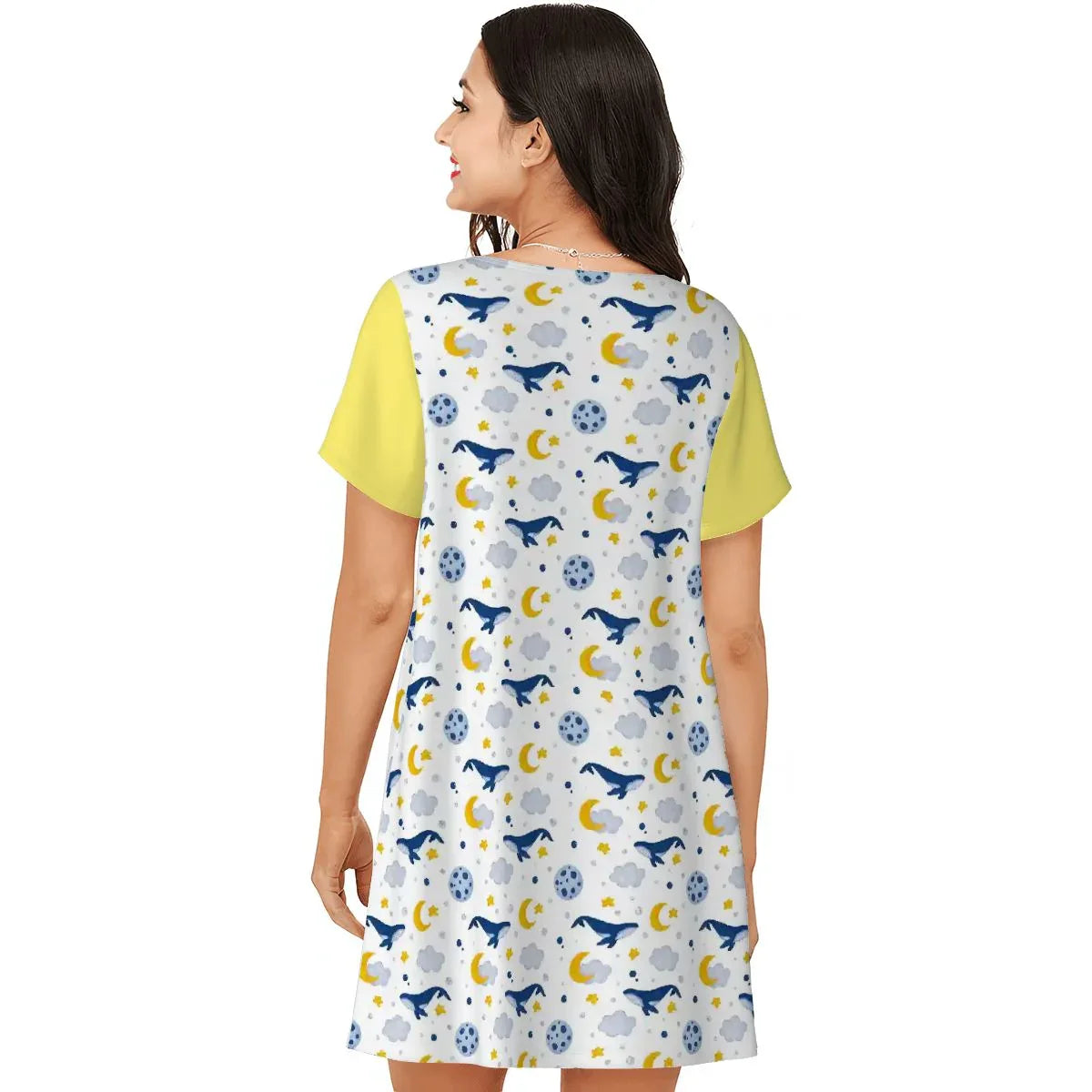 Sleepy Whale Dreams Soft Nightgown - Puppy's Aesthetics