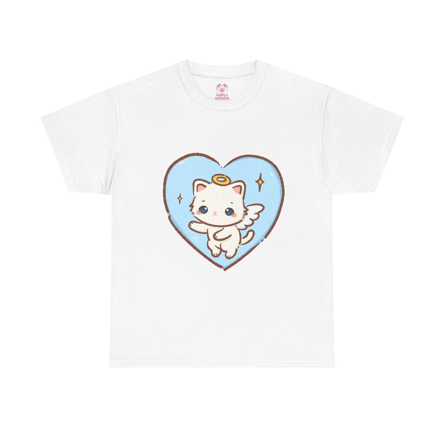 Adorable Angel Kitty Play Tee - Puppy's Aesthetics