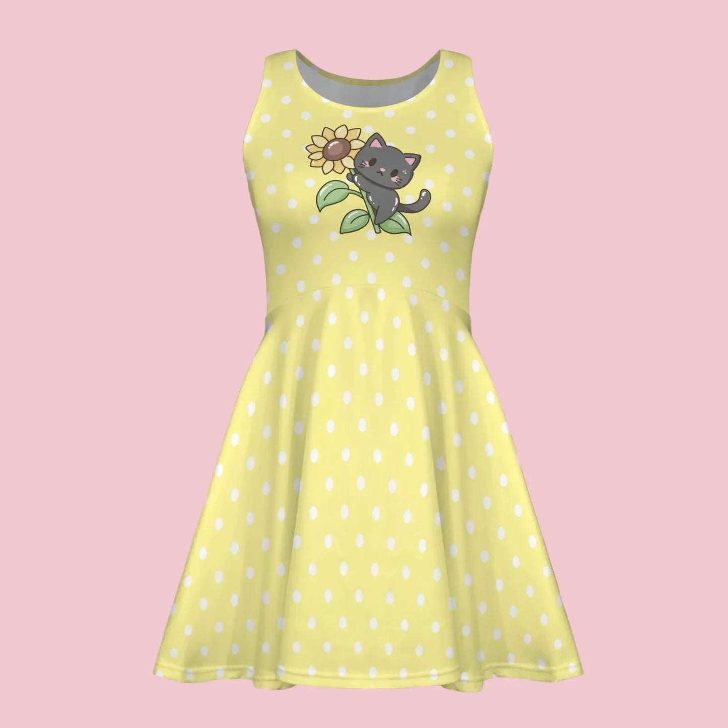 Sweet Sunflower Kitty Play Dress - Puppy's Aesthetics