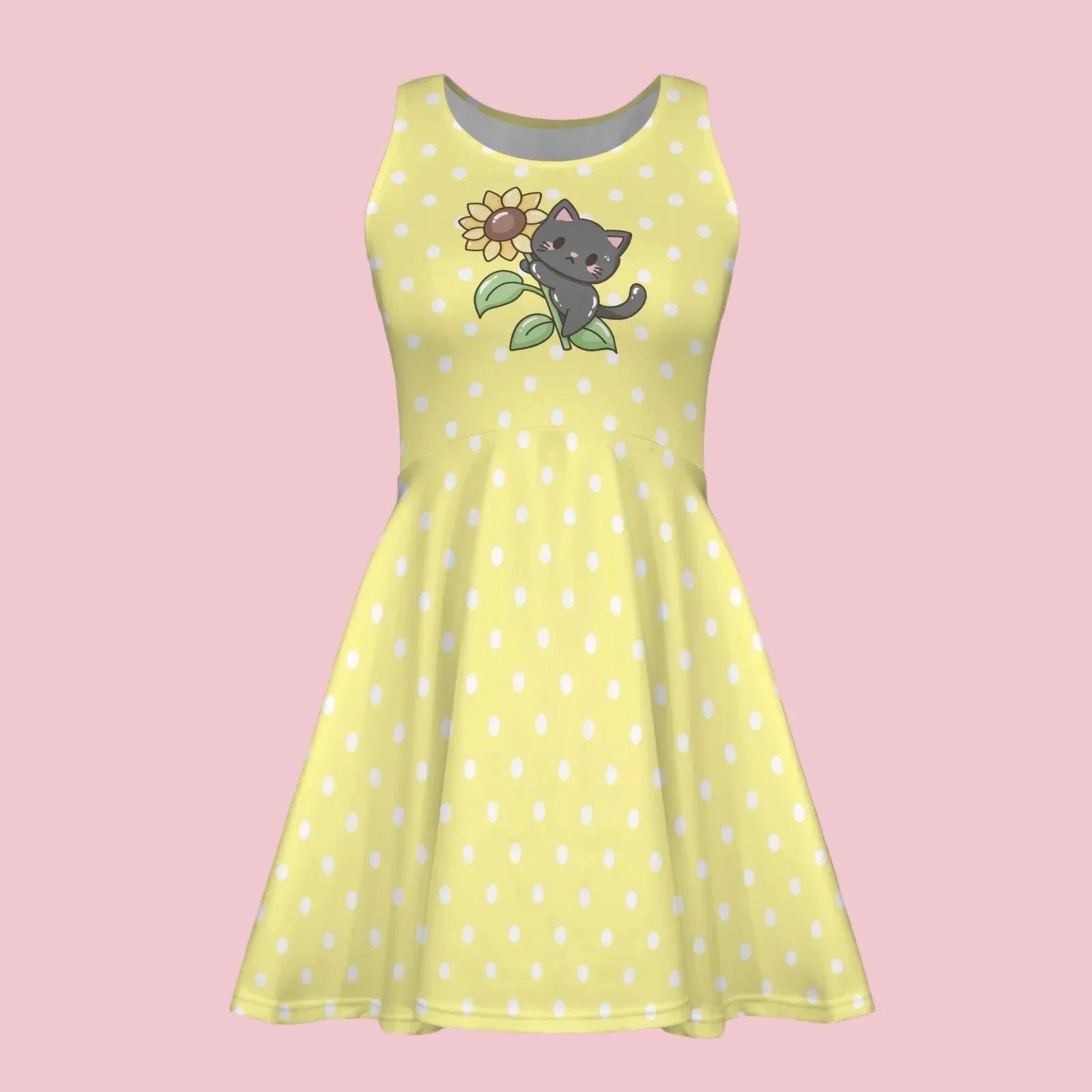 Sweet Sunflower Kitty Play Dress - Puppy's Aesthetics