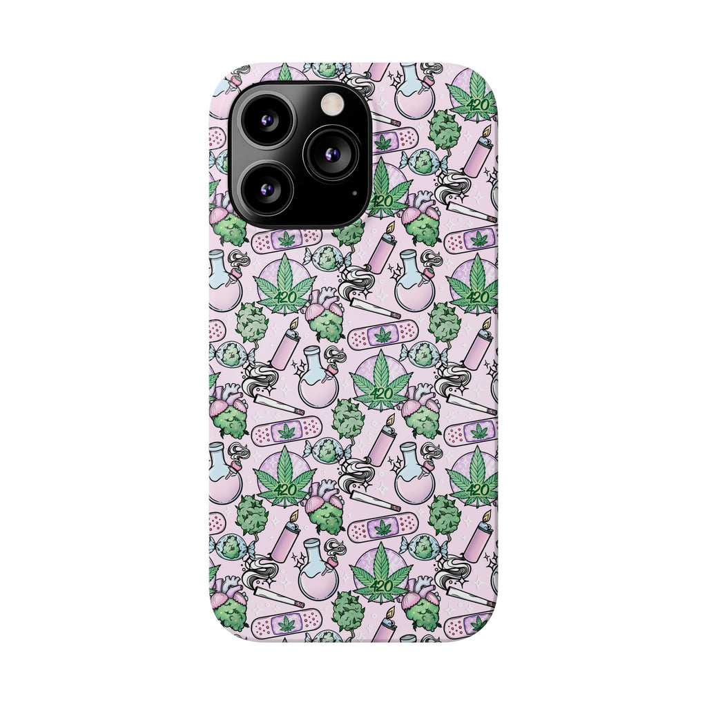 Cute Cannabis iPhone Slim Case