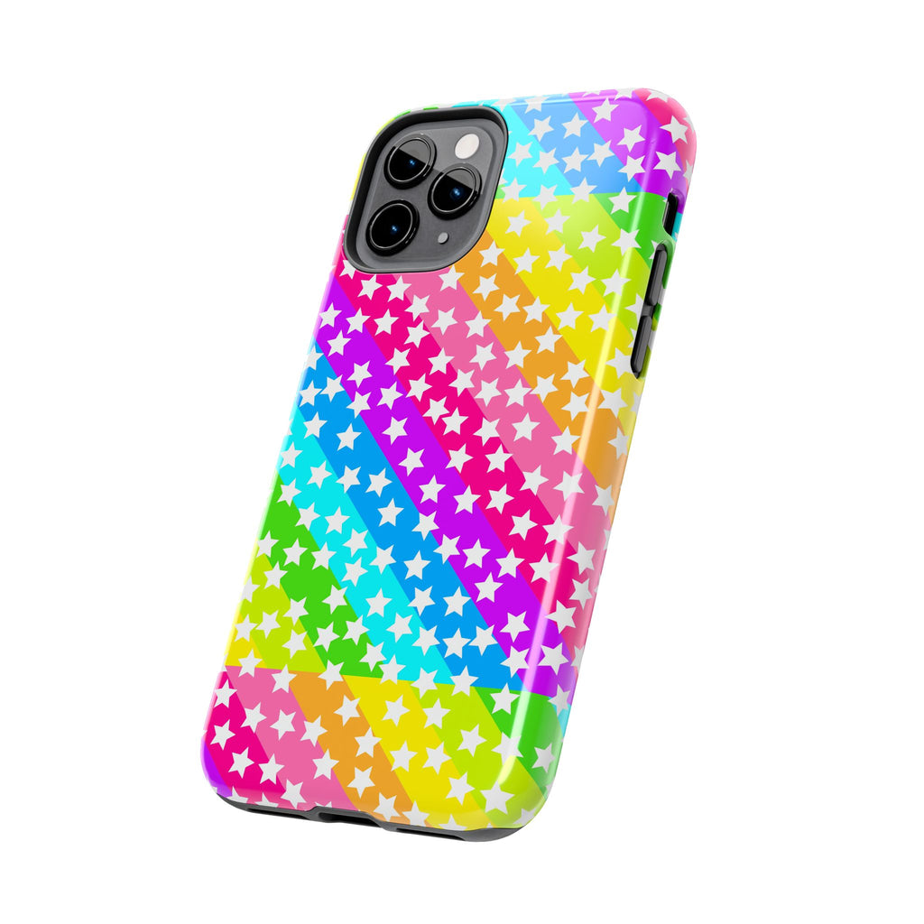 Starry Sprinkle Rainbow Tough iPhone Case