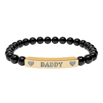 Daddy Natural Stone Bracelet (Colors) - Puppy's Aesthetics