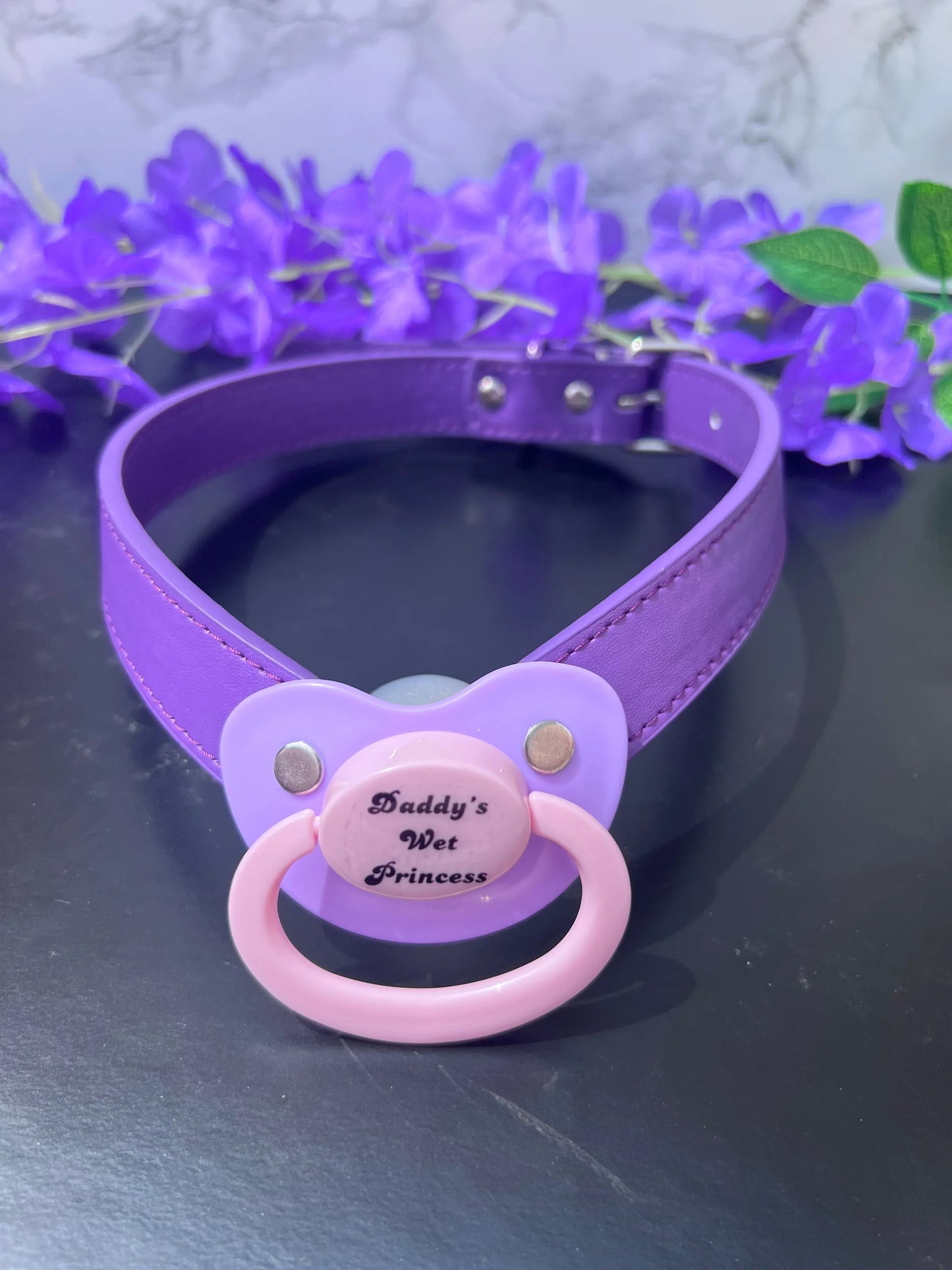 Daddy's Wet Princess Pacifier Gag - Puppy's Aesthetics