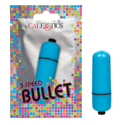 Foil Pack 3-Speed Bullet Massager - Blue