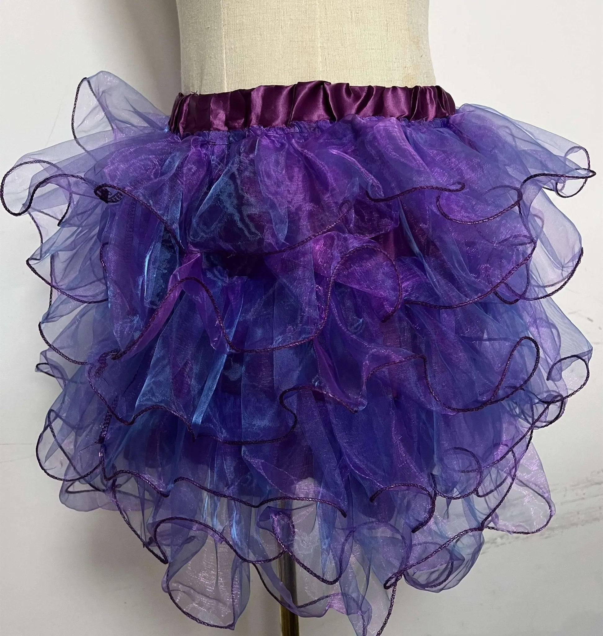 Kawaii Tutu Skirt Burlesque Mini Purple