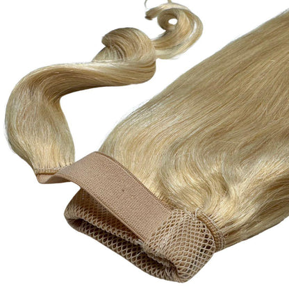 Bleach Blonde Human Hair Ponytail