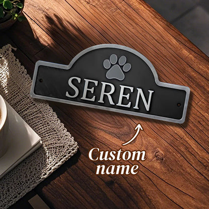 Personalized 3D PetPlay Door Sign - Puppy's Aesthetics