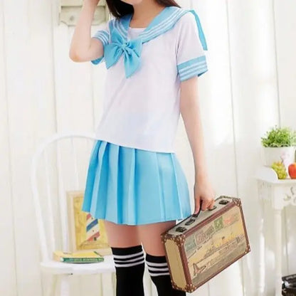 Kawaii School Girl Uniform Sky Blue