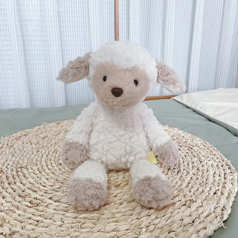Soft Fluffy Sheep Plushie Light yellow 35cm