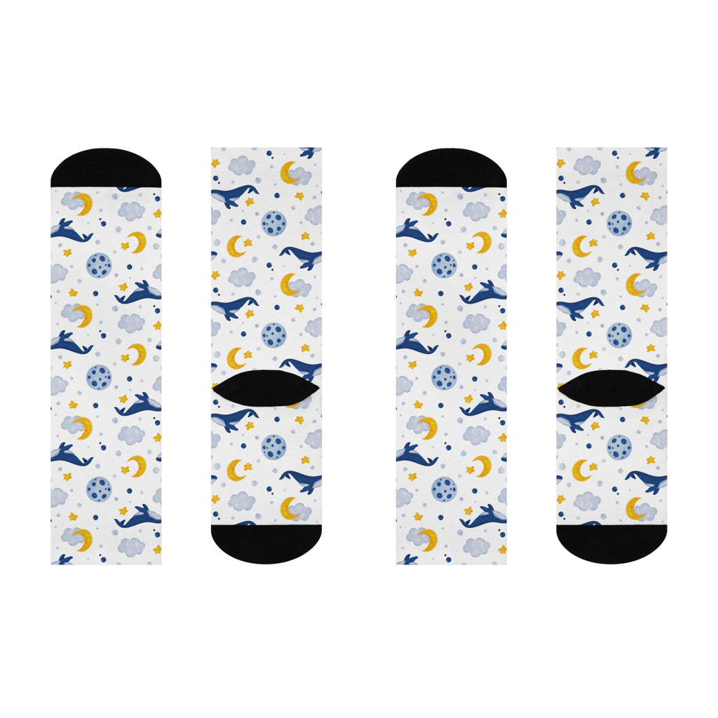 Sleepy Whale Dreams Crew Socks