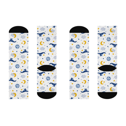 Sleepy Whale Dreams Crew Socks