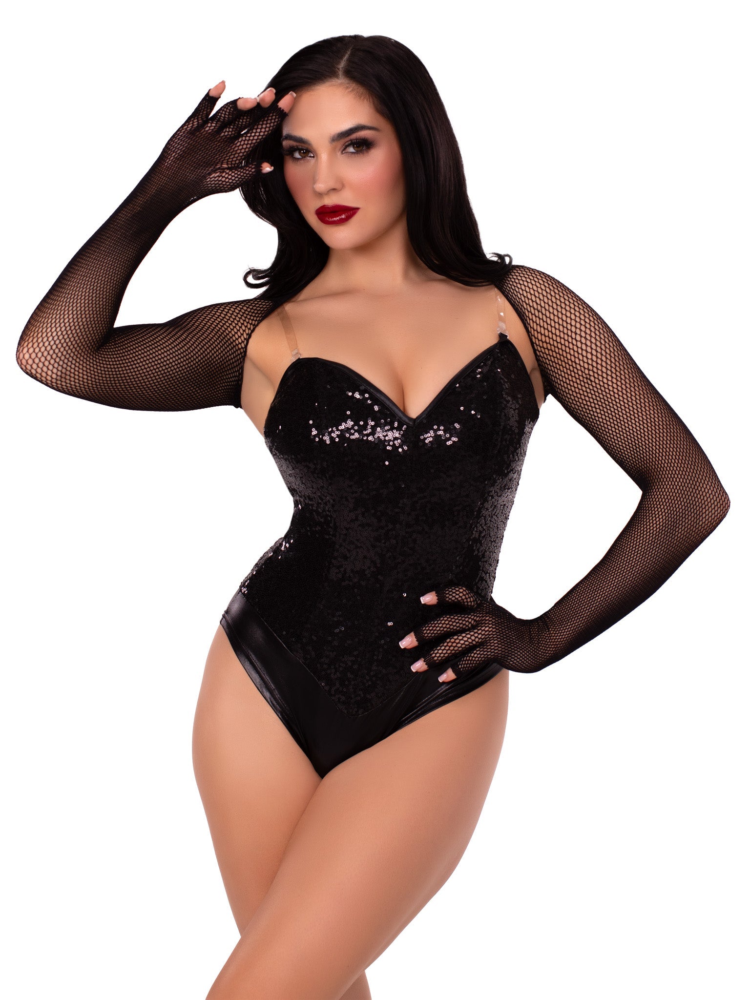 Fishnet Fingerless Shrug