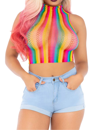 Prism Surge Rainbow Crop Top