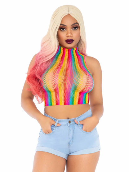 Prism Surge Rainbow Crop Top