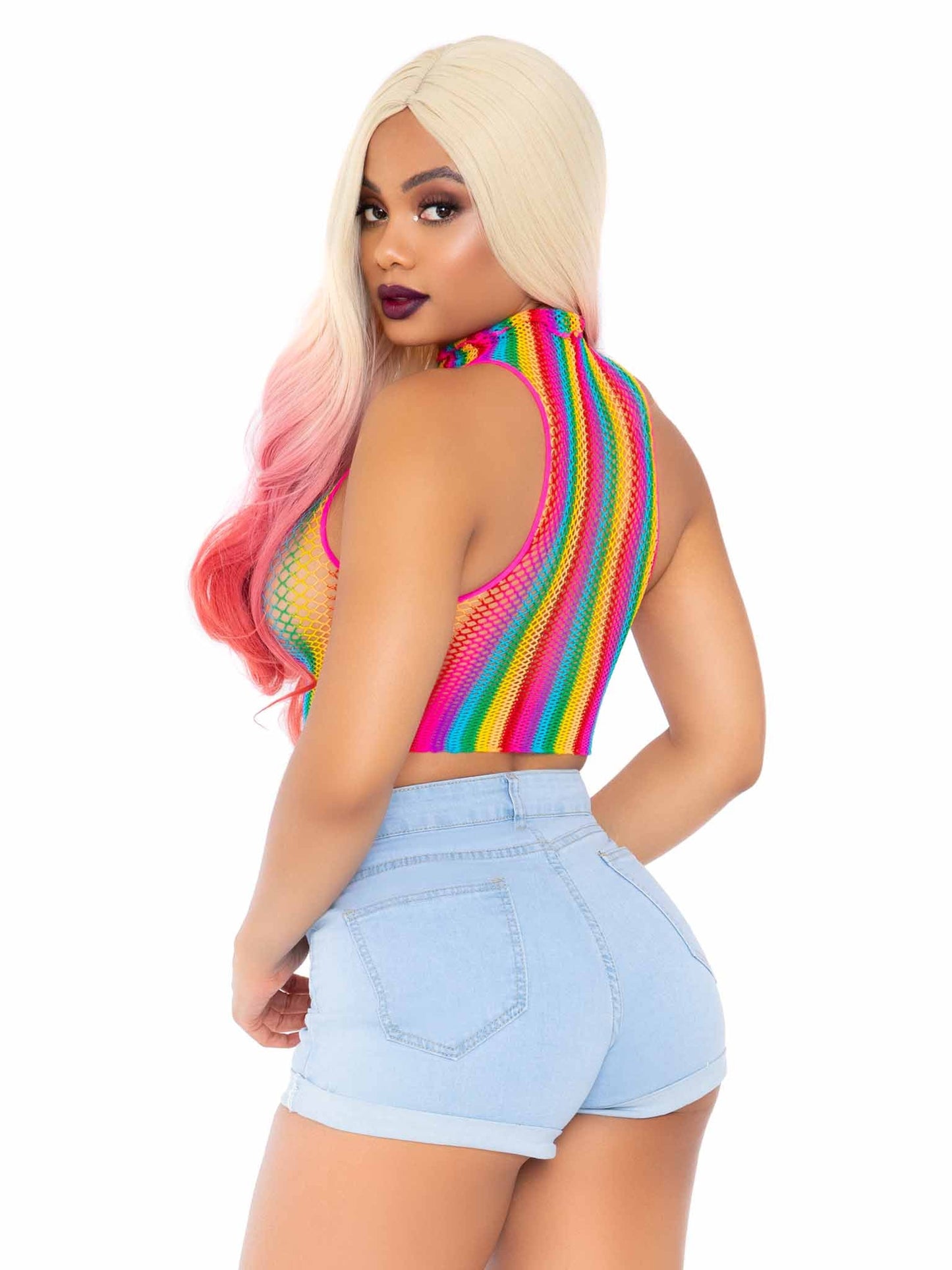 Prism Surge Rainbow Crop Top