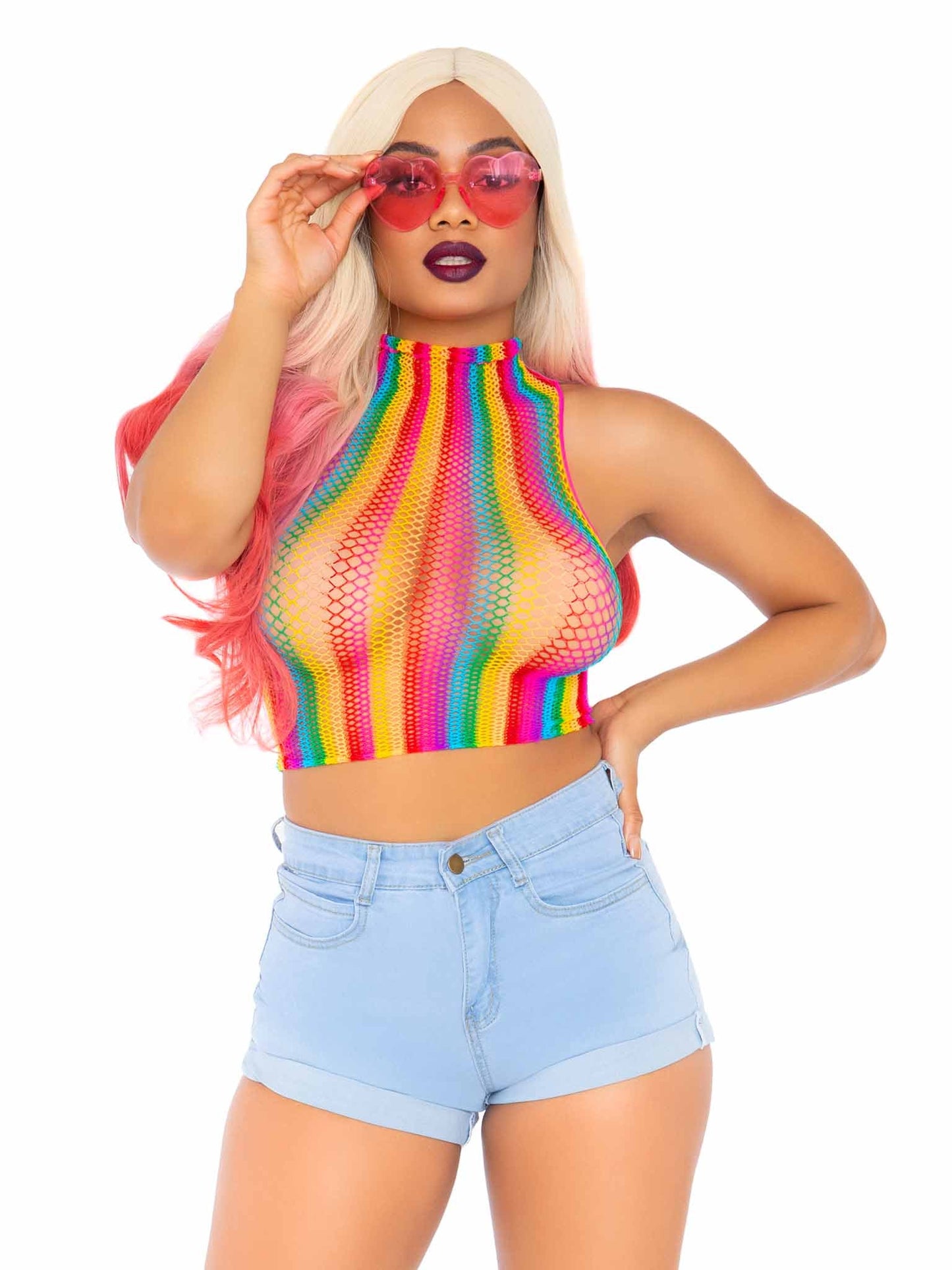 Prism Surge Rainbow Crop Top