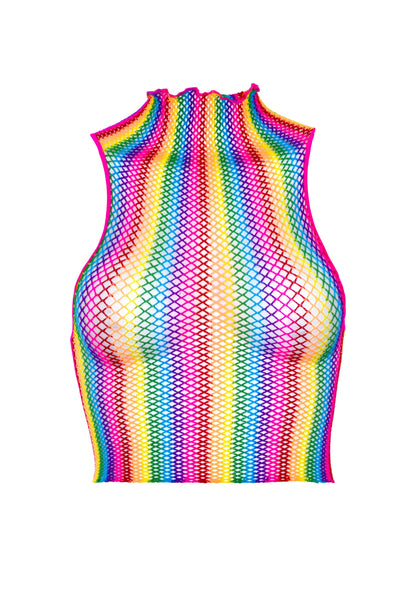 Prism Surge Rainbow Crop Top