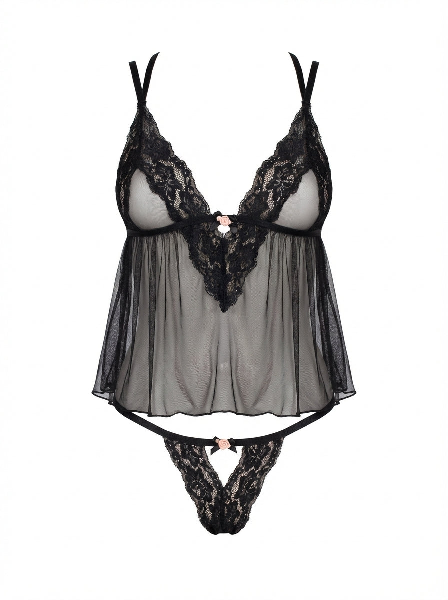 Sheer Madness Babydoll Set