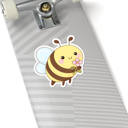 Cute Chubby Bee Kiss-Cut Sticker - Puppy's Aesthetics