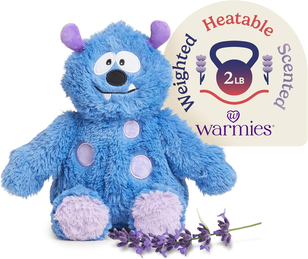 Warmies® Cozy Monster Plushie – Weighted Lavender