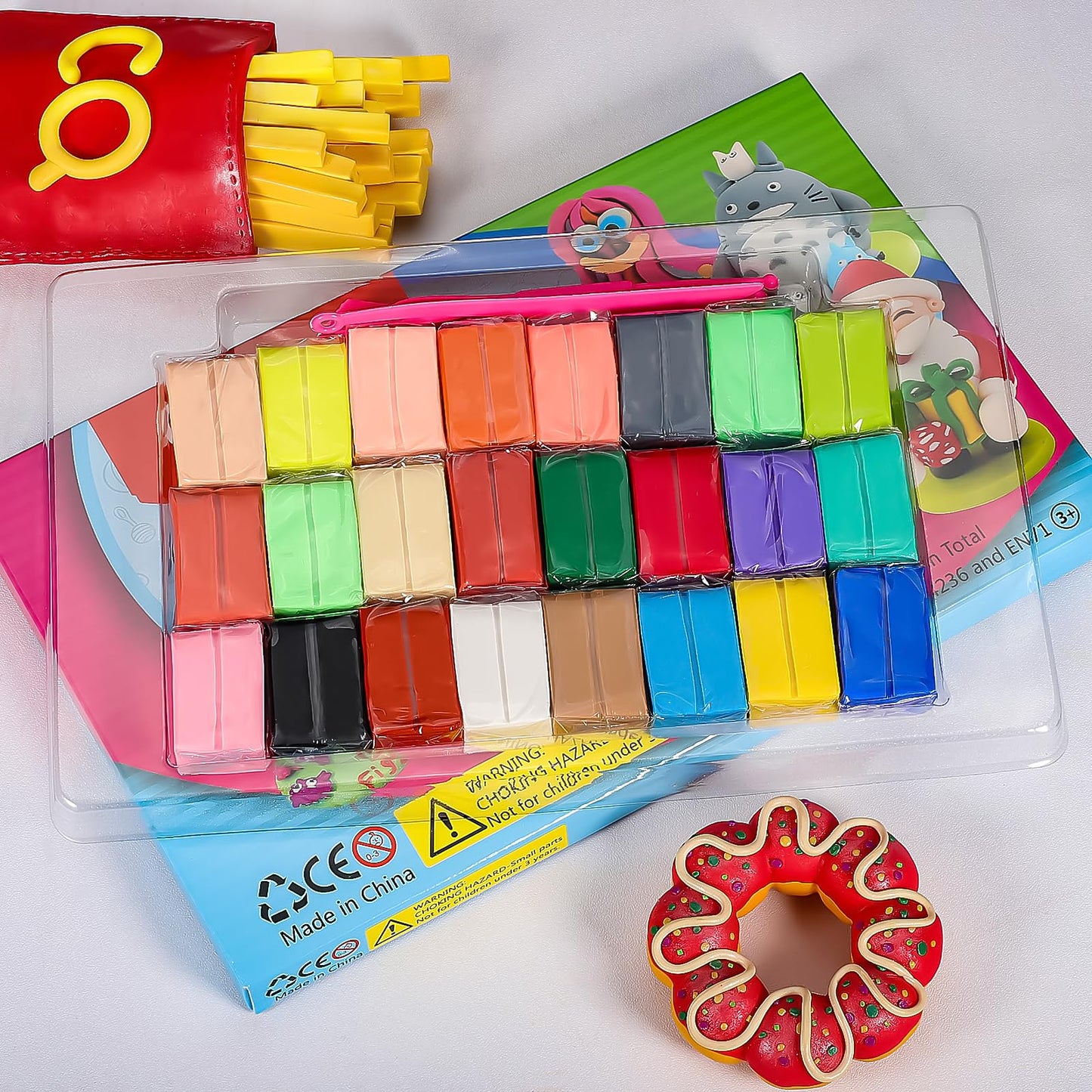 Polymer Clay Kit Mini Modeling Set 24 Colors