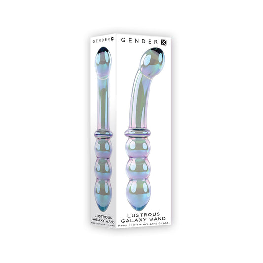 Gender X Lustrous Galaxy Wand 7.3 " Dual-Ended Glass Dildo Multi-Color