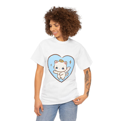 Adorable Angel Kitty Play Tee - Puppy's Aesthetics