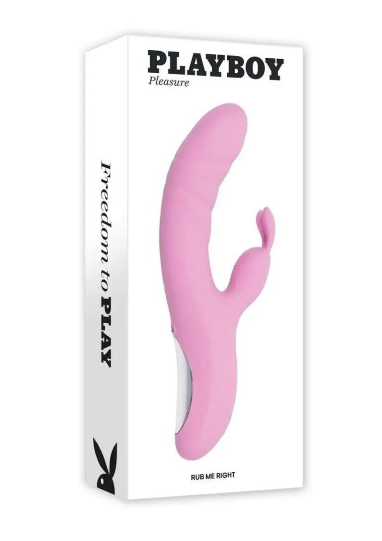 Playboy Rub Me Right Thrusting Rabbit Vibrator