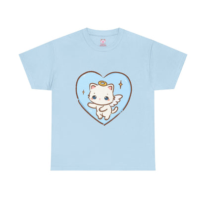 Adorable Angel Kitty Play Tee - Puppy's Aesthetics