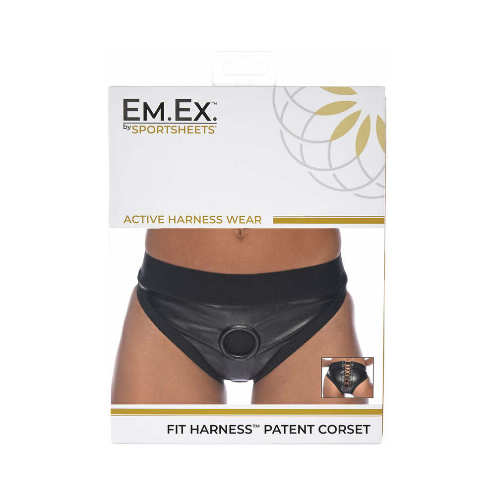 Sportsheets Em.Ex. Fit Harness Patent Corset 2XL