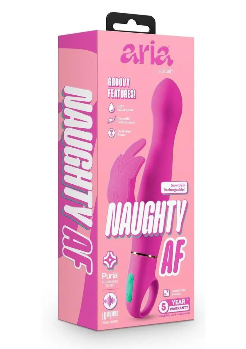 Aria Naughty AF Rechargeable Silicone Vibe