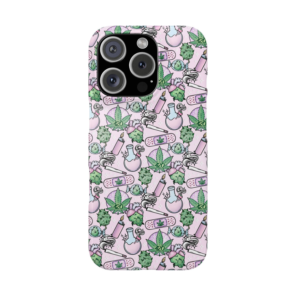 Cute Cannabis iPhone Slim Case