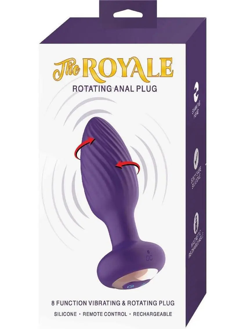 Royal Rotating Anal Plug Silicone w/Remote