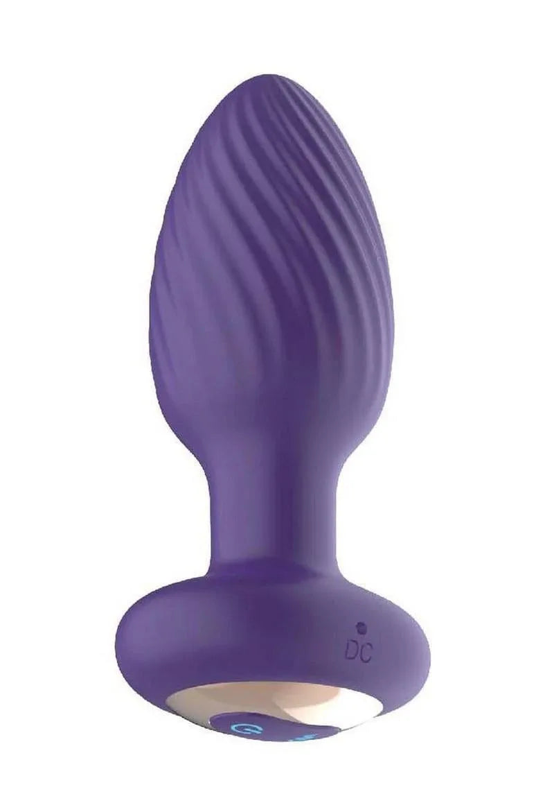 Royal Rotating Anal Plug Silicone w/Remote - Puppy's Aesthetics
