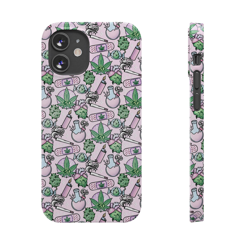 Cute Cannabis iPhone Slim Case