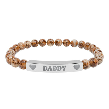 Daddy Natural Stone Bracelet (Colors) - Puppy's Aesthetics