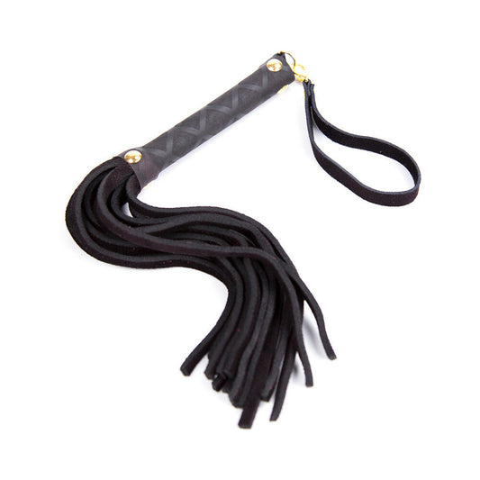 Ple'sur 11 " Mini Leather Flogger Black