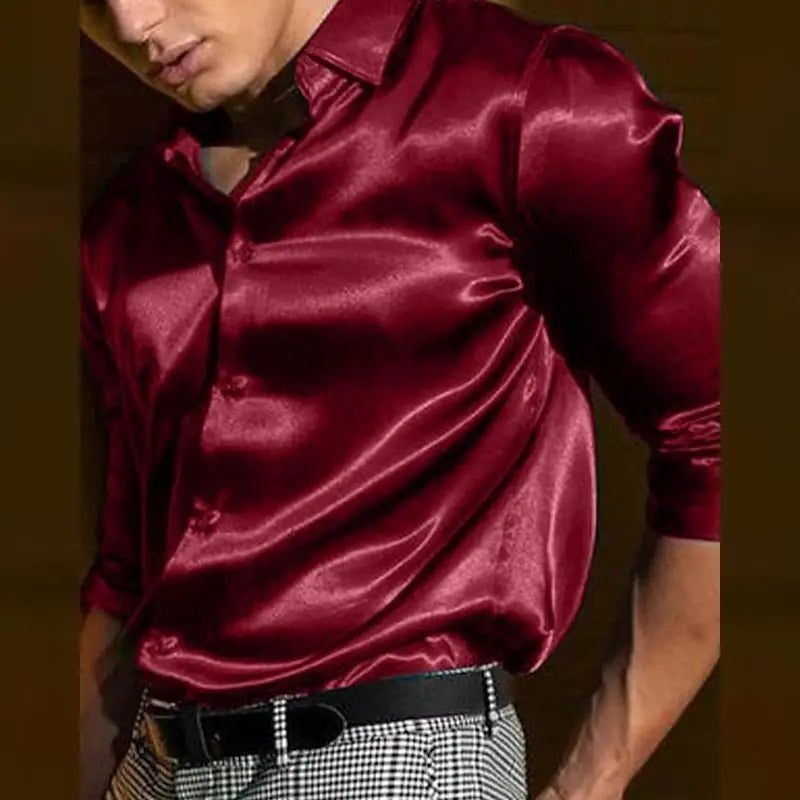 Sexy Soft Men's Button Shirt (Colors) Black